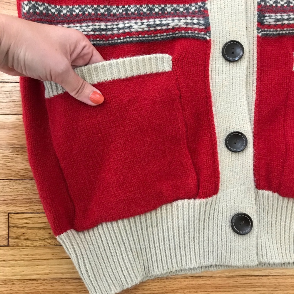 Super Soft Red Cardigan - Picture 2 of 6